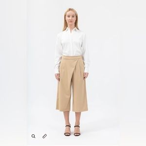 Habitual Wrap Pleated Wide Cropped Pants Size 6